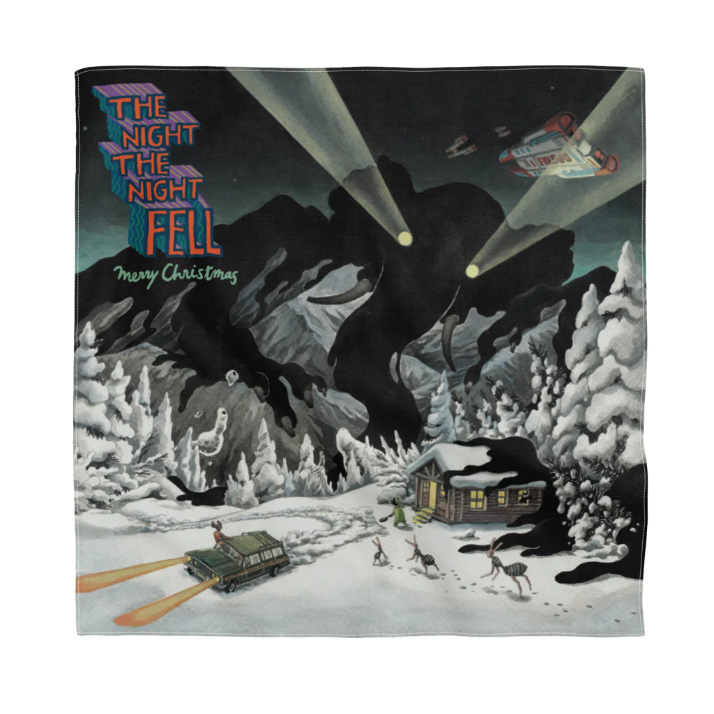 Merry Christmas ShopのThe Night The Night Fell-Front Bandana