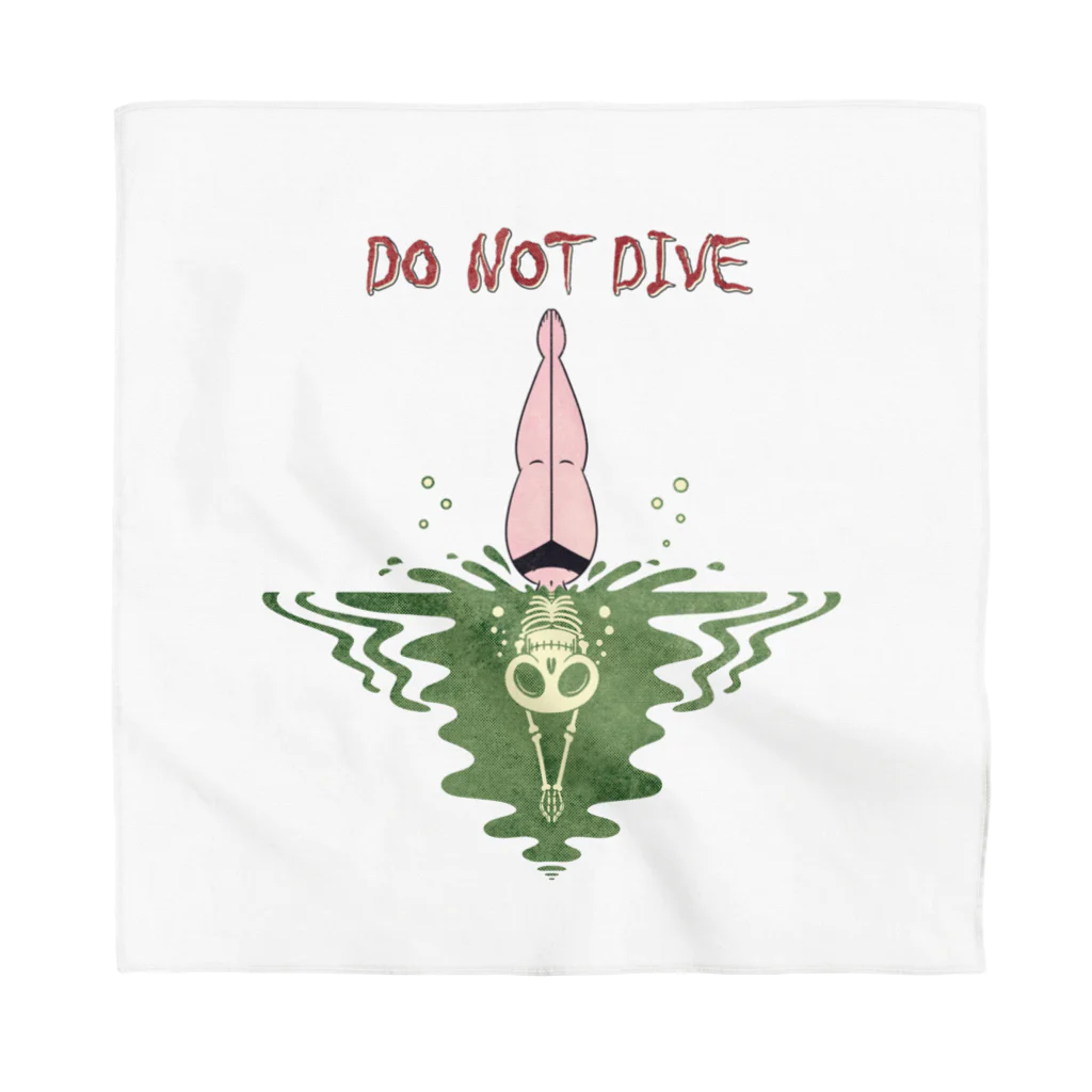 nidan-illustrationの"DO NOT DIVE" Bandana