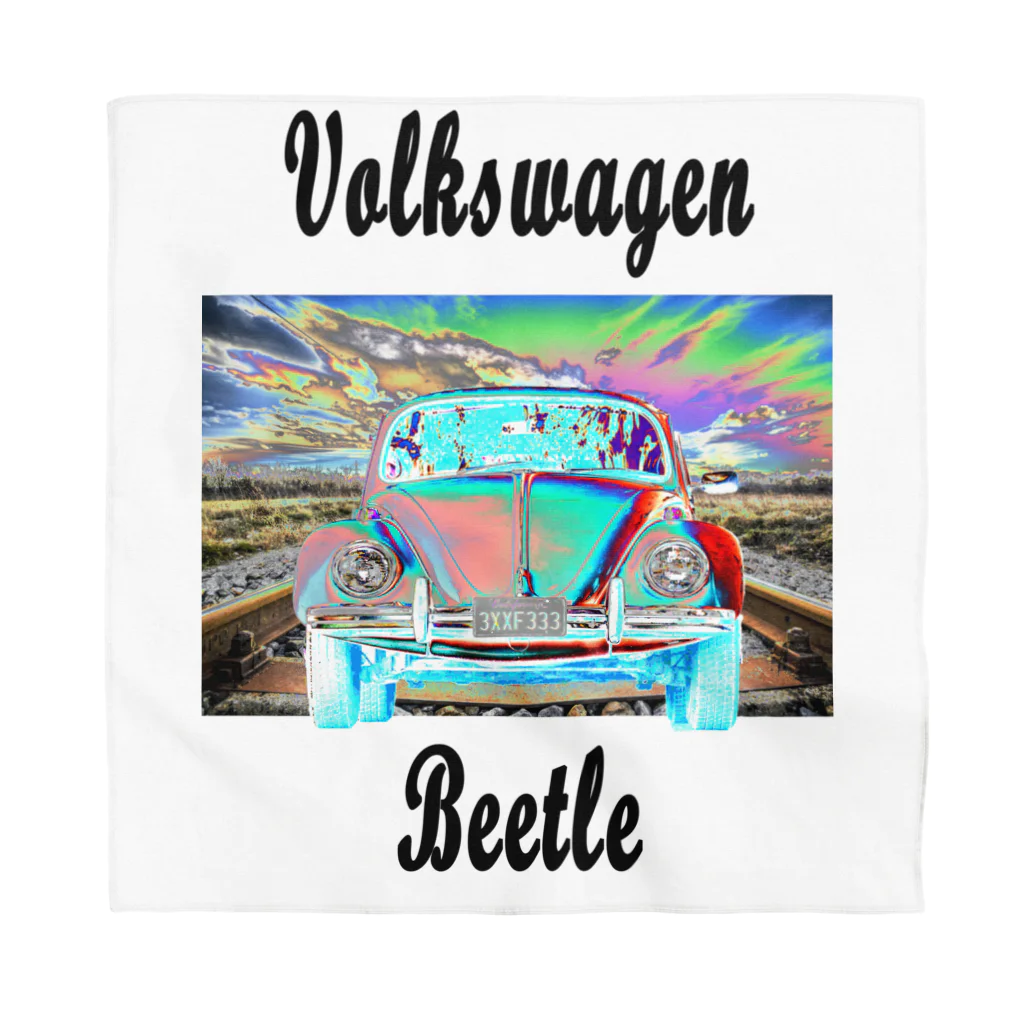 PALA's SHOP　cool、シュール、古風、和風、のVolkswagen Beetle バンダナ