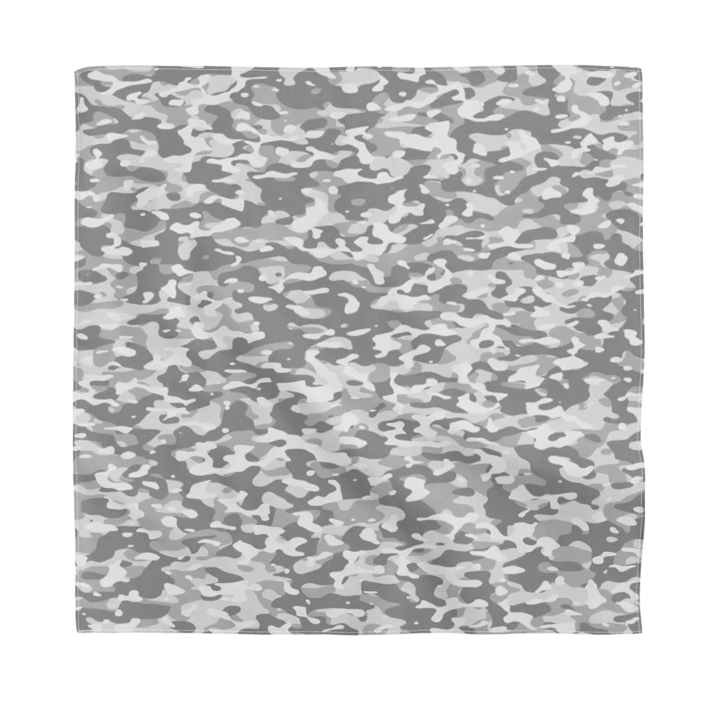 Military Casual LittleJoke のCasualCamo White カジュアル迷彩 白色 サバゲー装備 Bandana