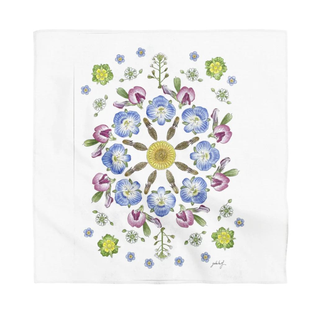 チョビのSpringflower Bandana