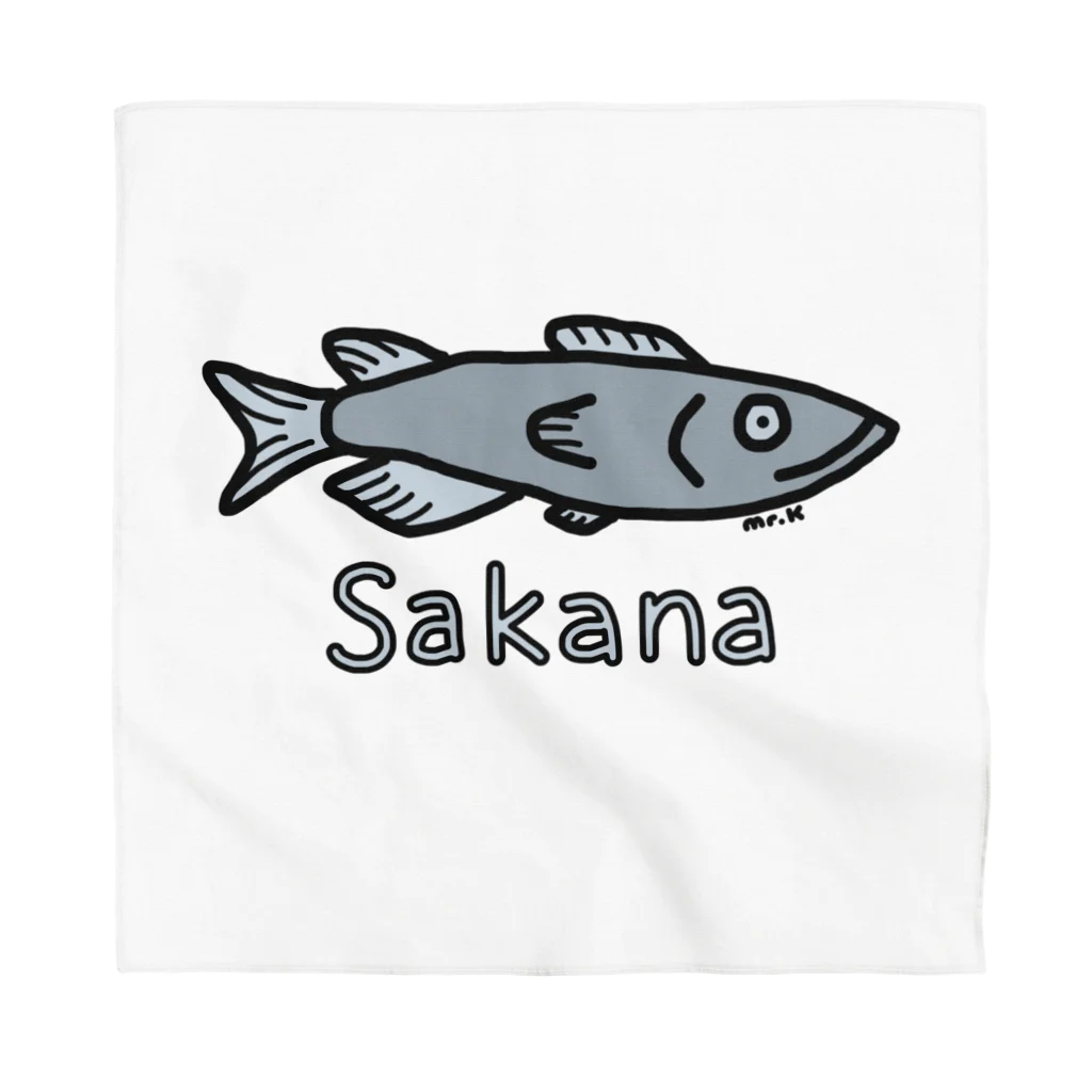 MrKShirtsのSakana (魚) 色デザイン Bandana