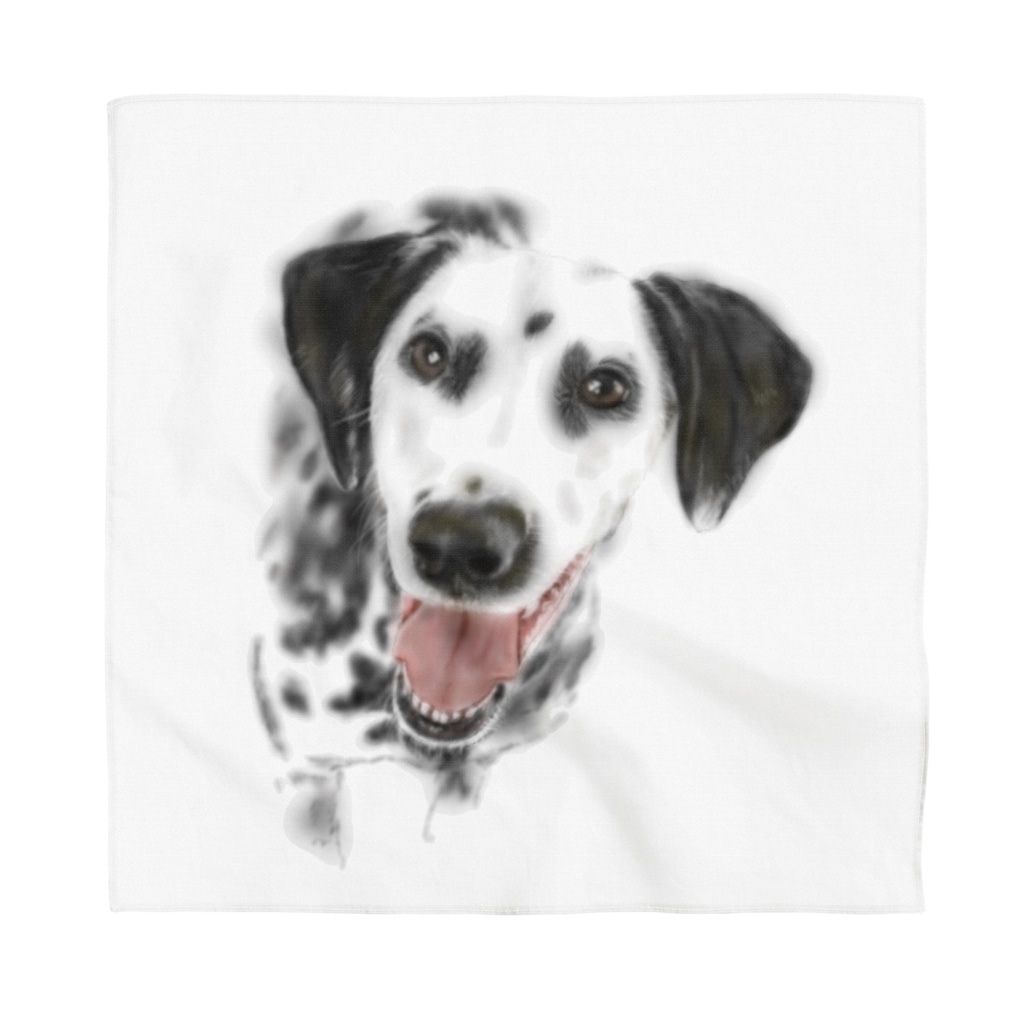 かわいいダルメシアン犬シリーズ Masami S Artworks Masamiartwork のバンダナ通販 Suzuri スズリ