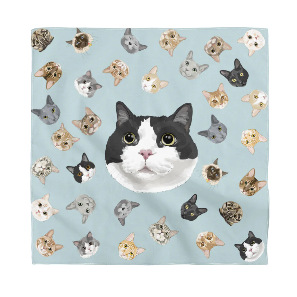 みきぞーん｜保護猫 ミッキー画伯と肉球とおともだちのjolene Bandana