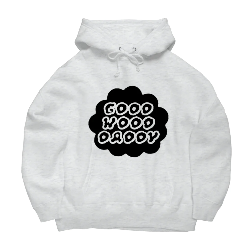 GoodWoodDaddyのGoodWoodDaddy　モノクロ　テキスト Big Hoodie