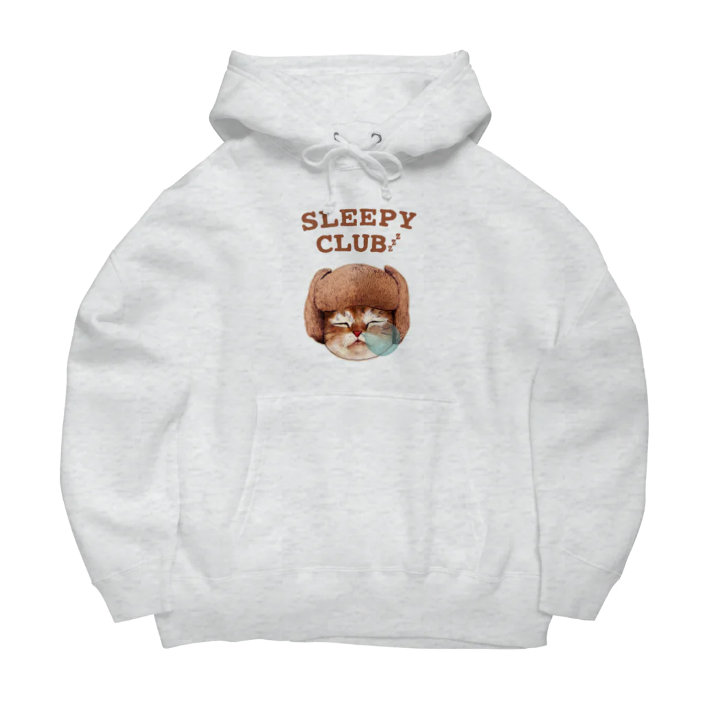 MAiのSLEEPY CLUB_暖かそうなネコ Big Hoodie