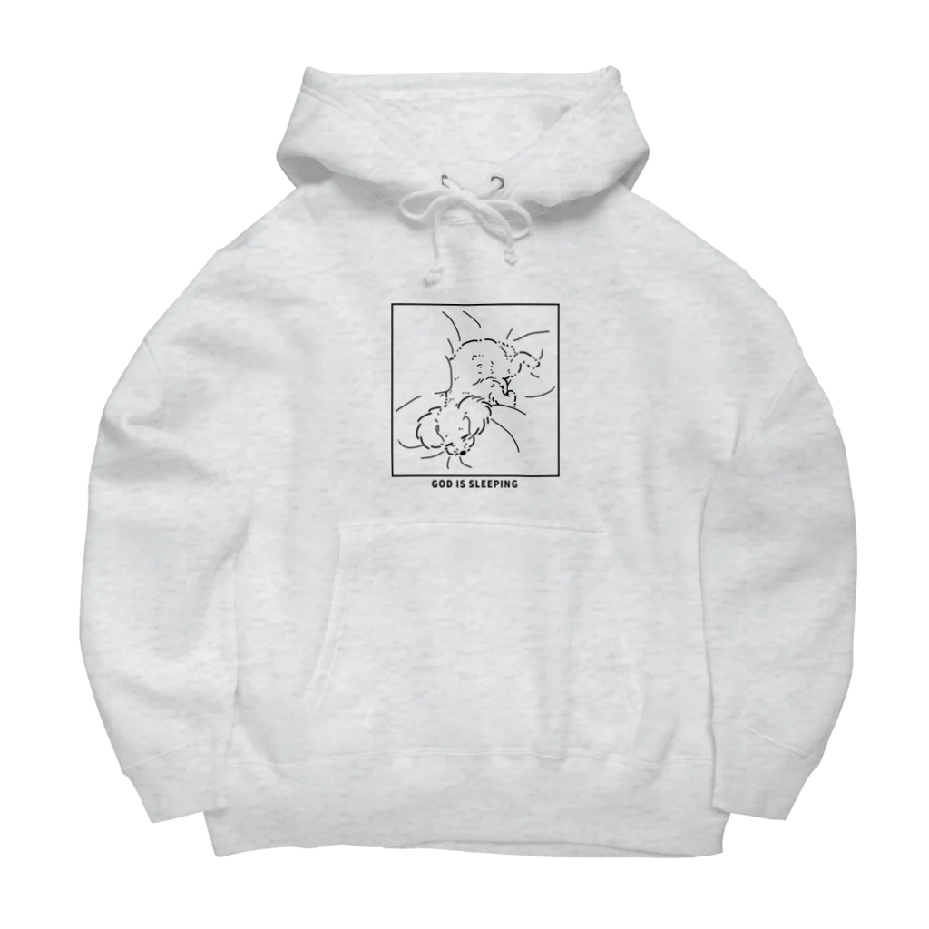 YamamoriMeidoの寝ているトイプードル Big Hoodie