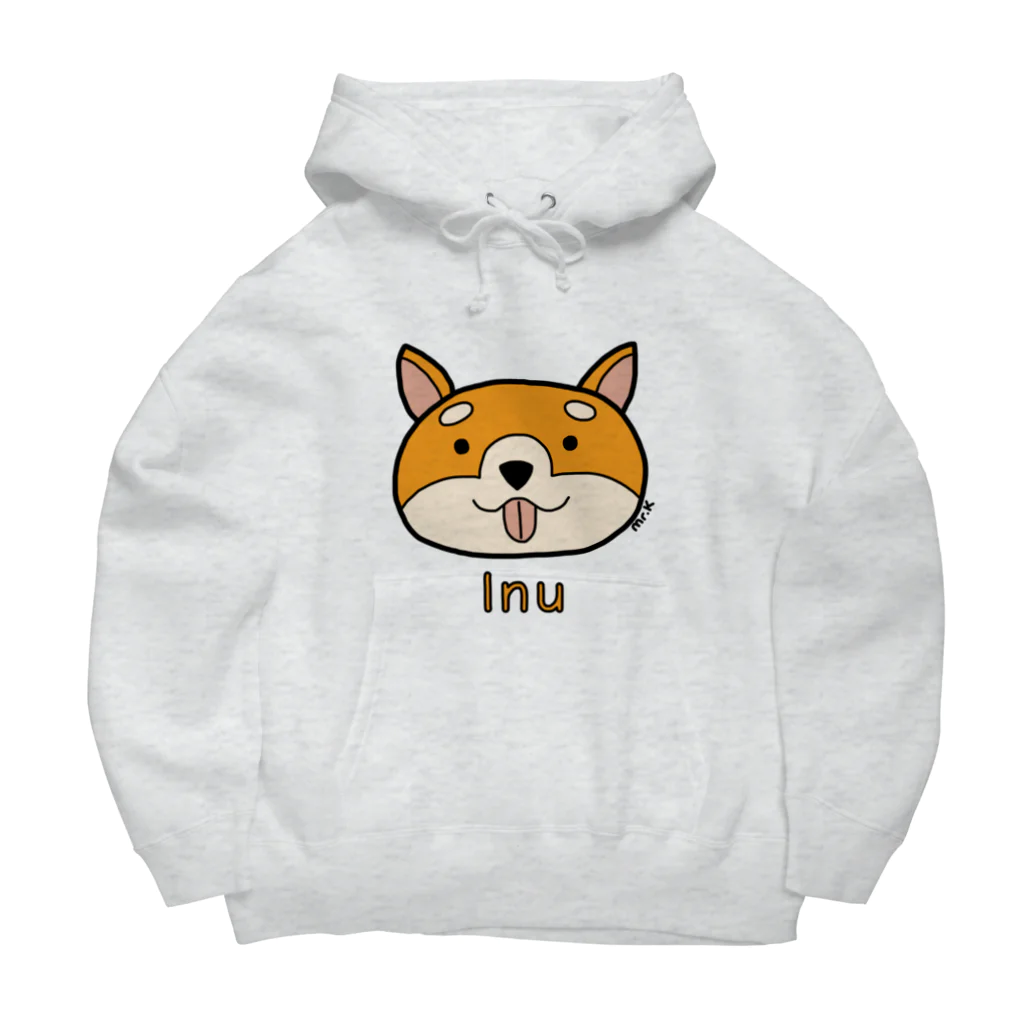 MrKShirtsのInu (犬) 色デザイン ビッグシルエットパーカー