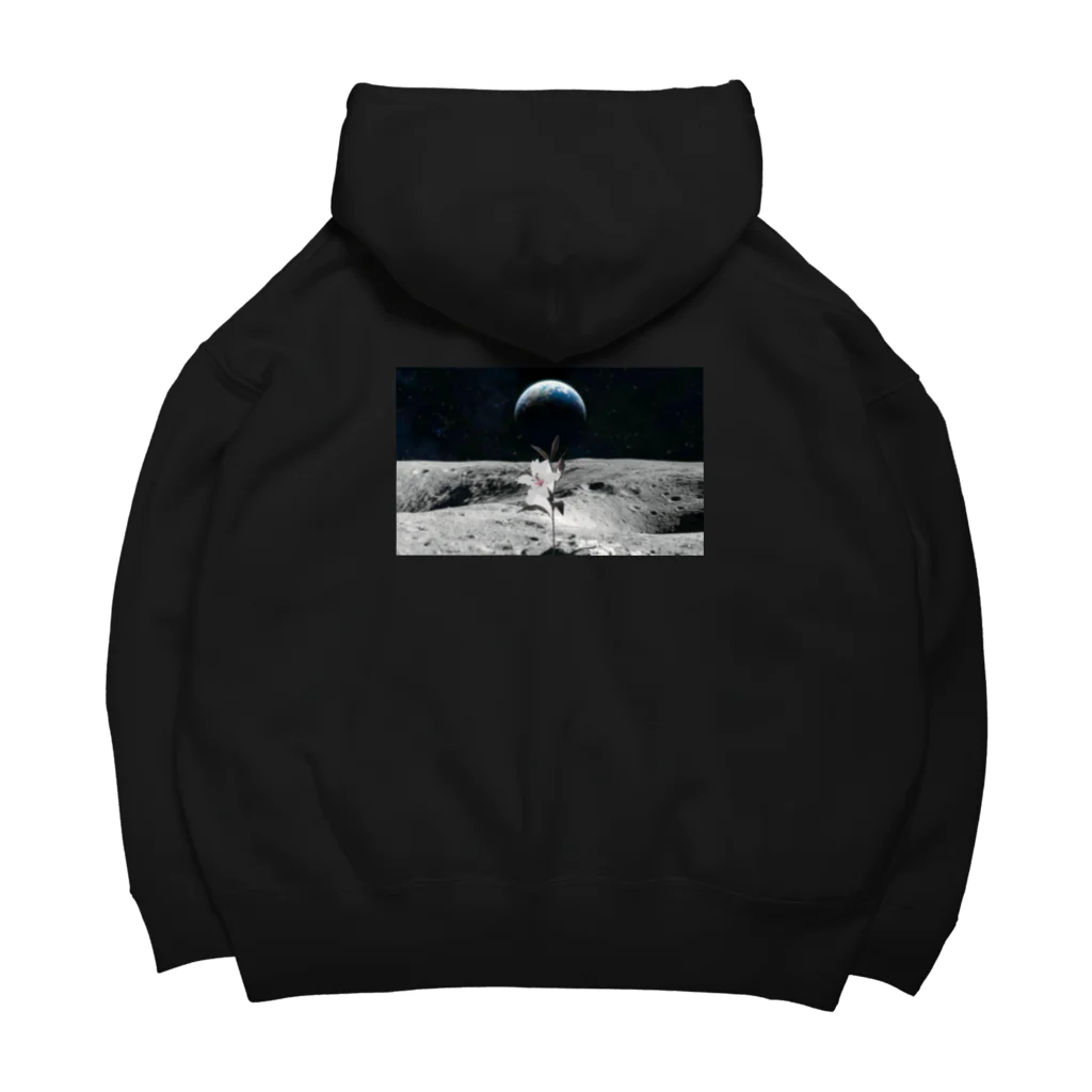 Culture Clubの[ Culture Club ] flowers blooming in the moon Oversized FOODIE① Big Hoodie