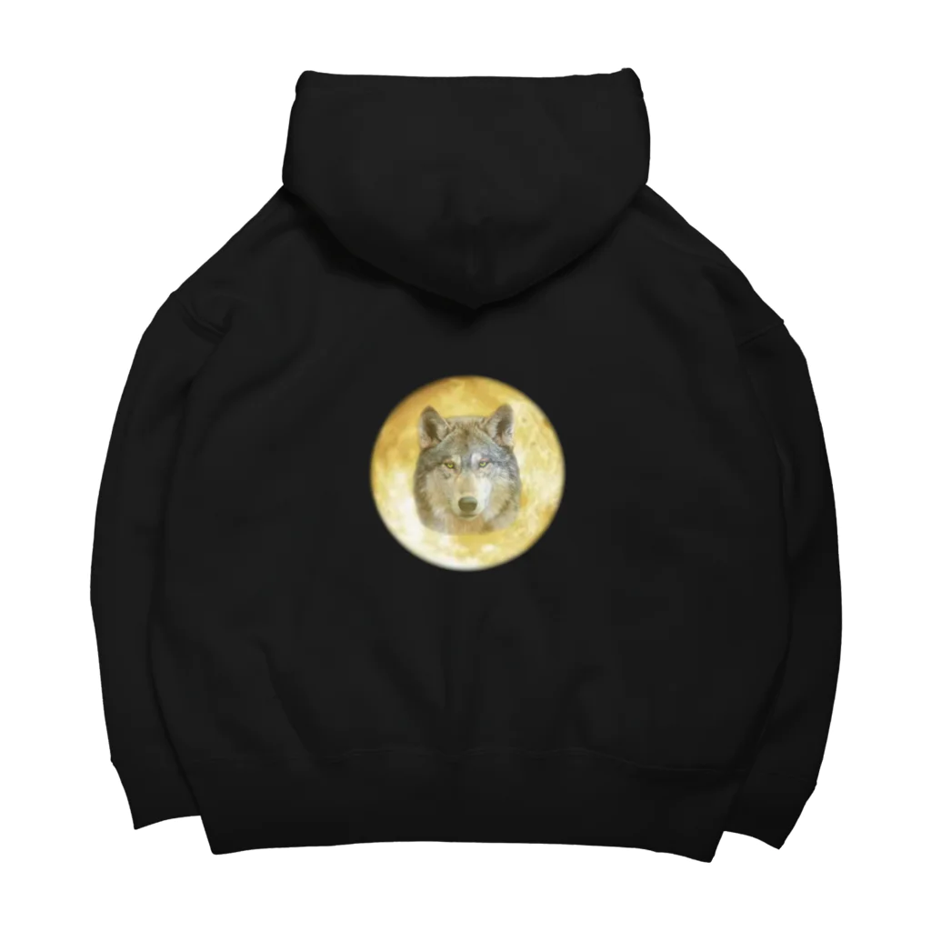 アンティークZeeeのムーンウルフ Big Hoodie