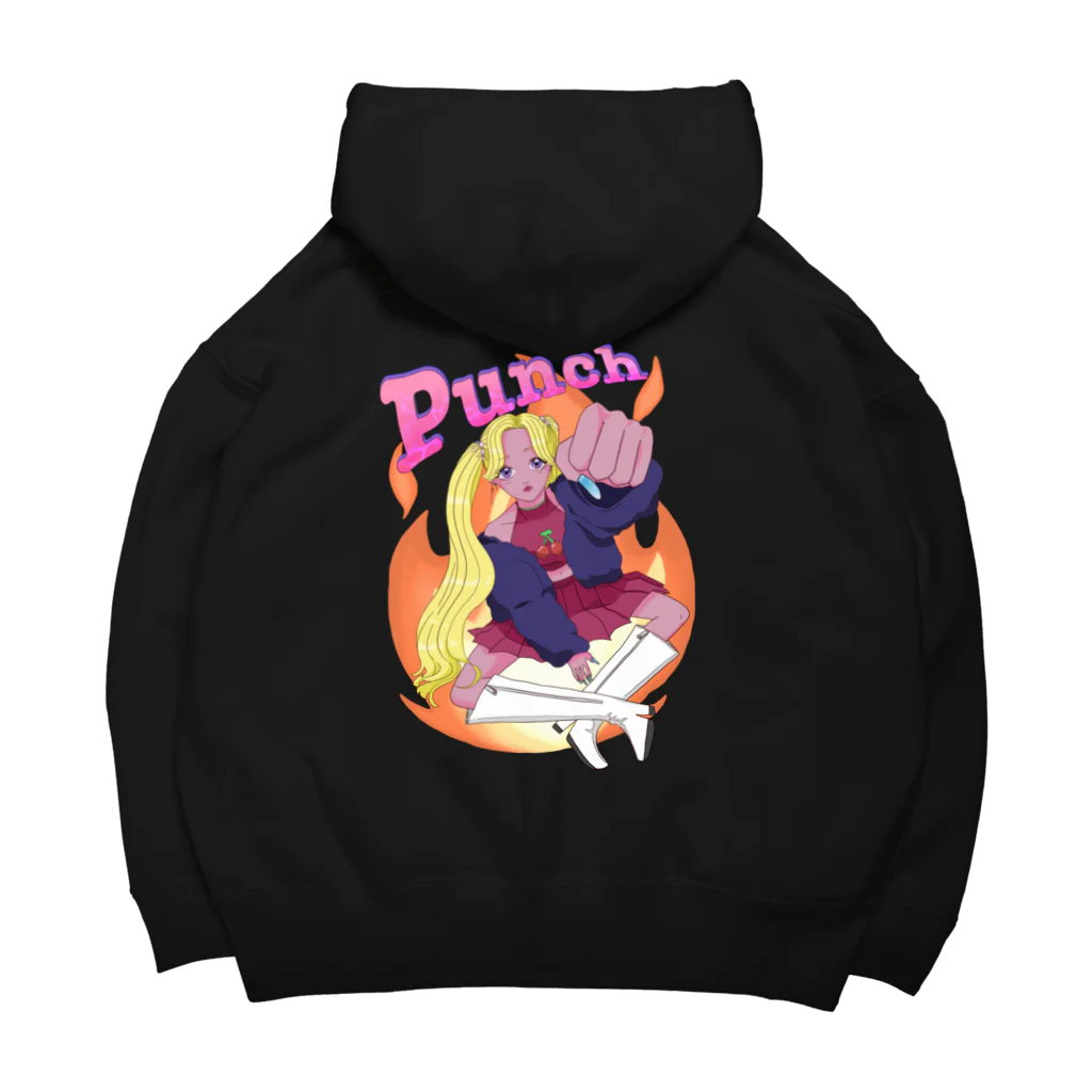 AULNのPunch girl👊 Big Hoodie