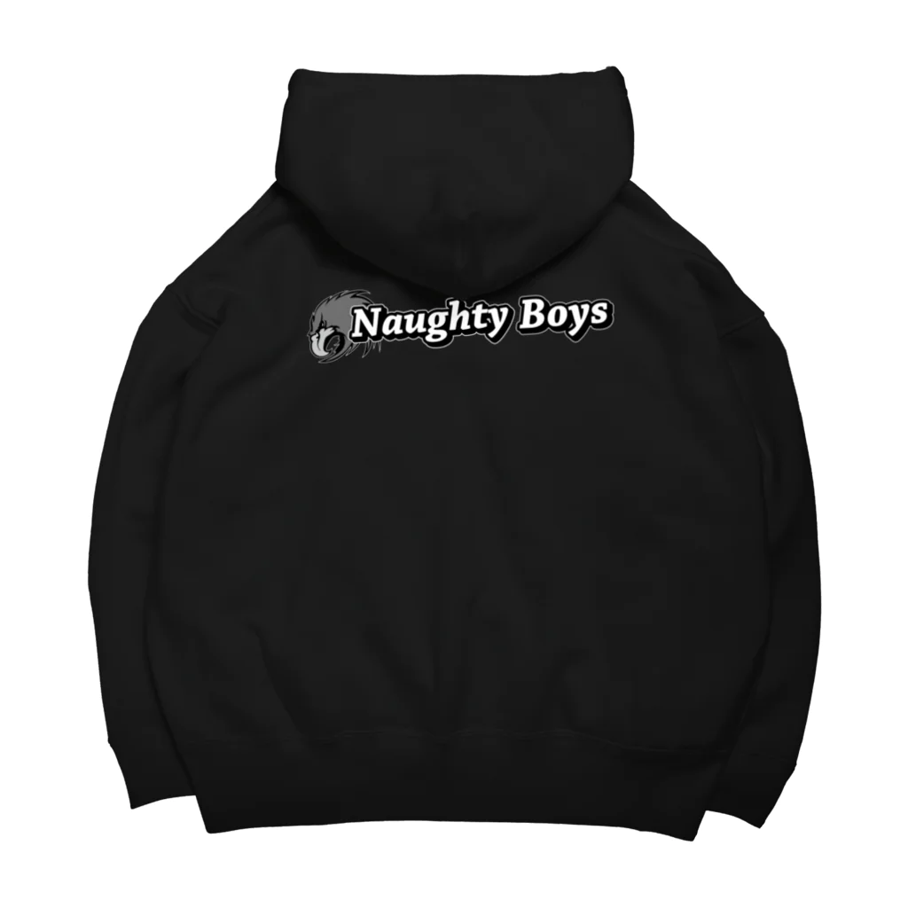 Naughty Boys official storeのNaughty Boys モノクロキャラ Big Hoodie