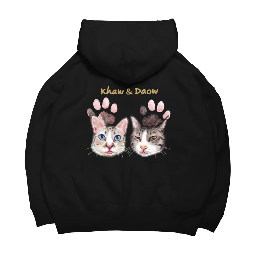 なにぬ猫-YAのうちの子にくきゅうポートレート★カーオ＆ダーオ Big Hoodie