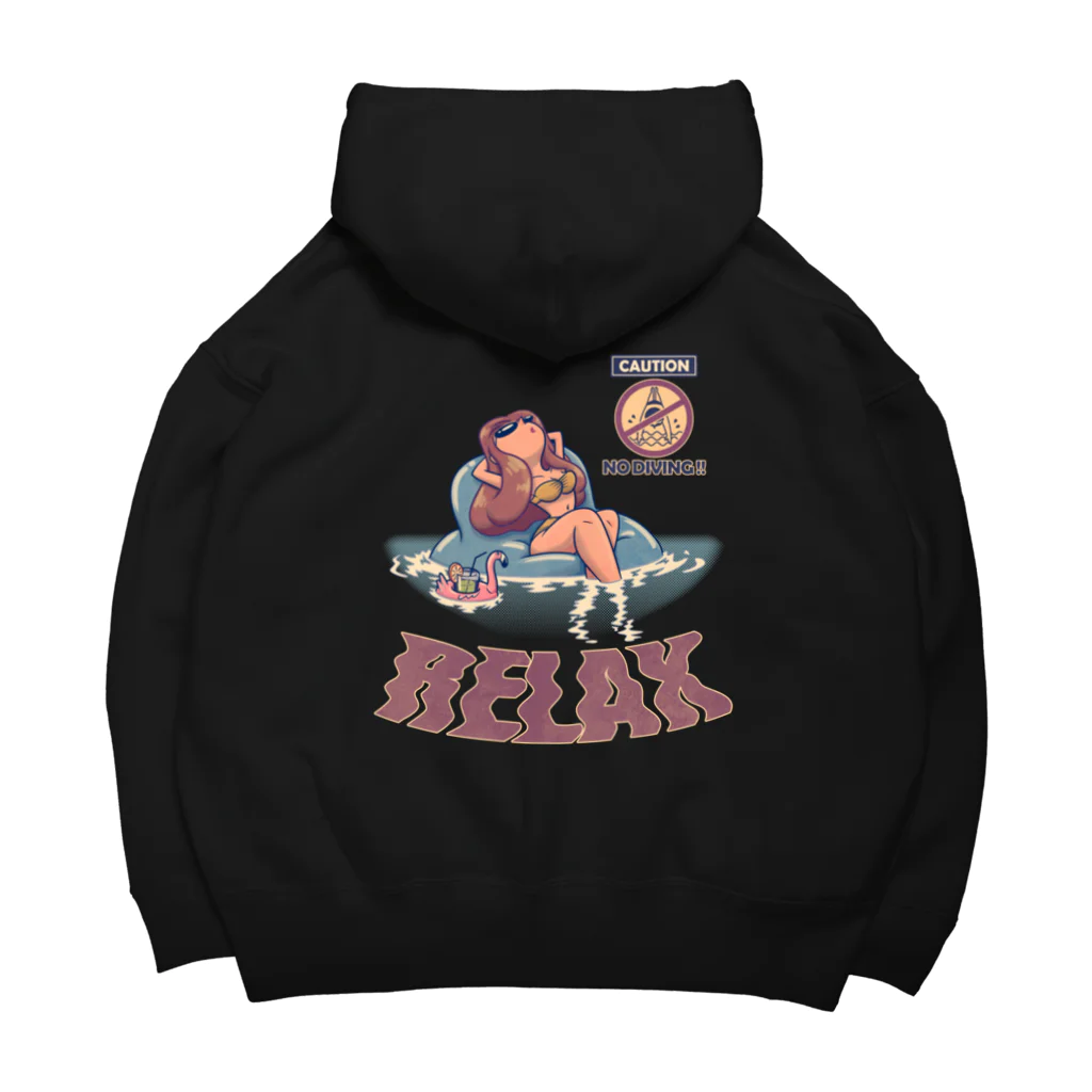 nidan-illustrationの"RELAX" Big Hoodie