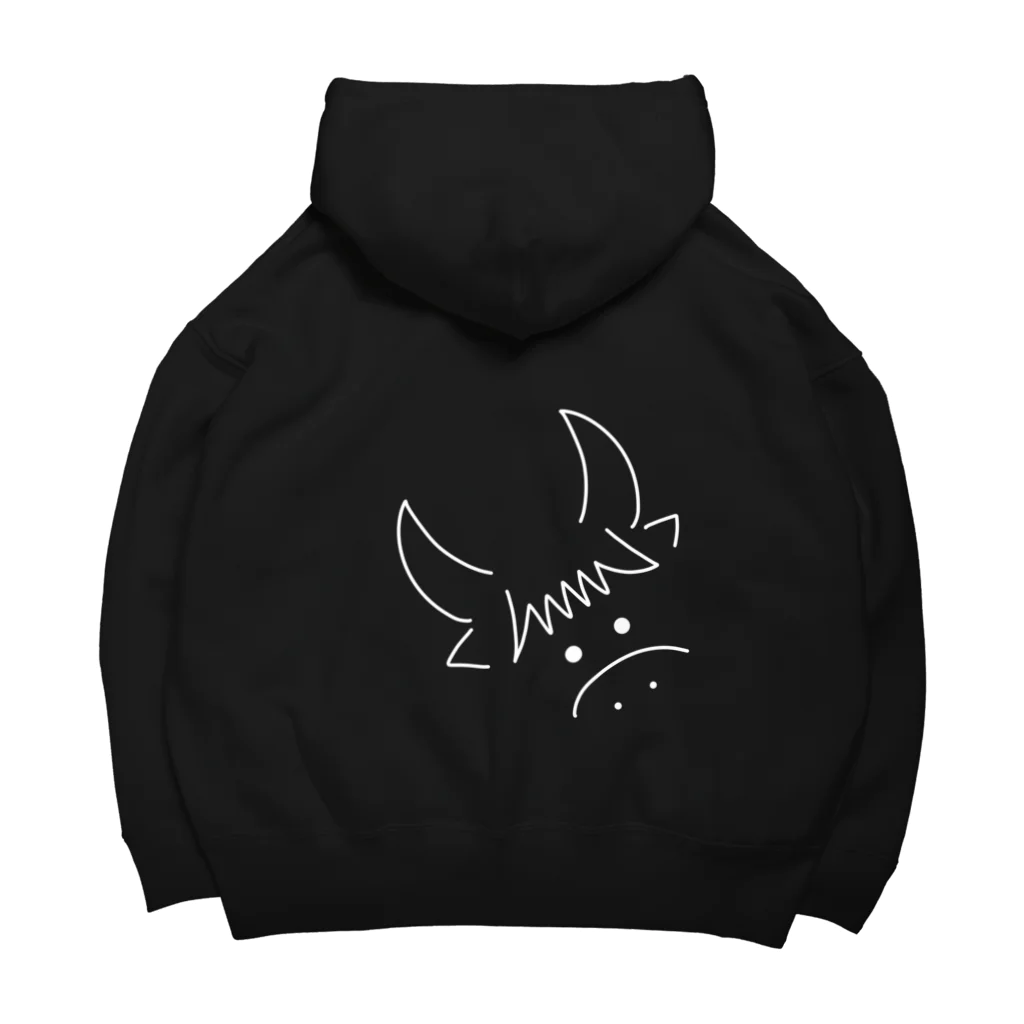 yötön yöのざこうしパーカー(白) Big Hoodie