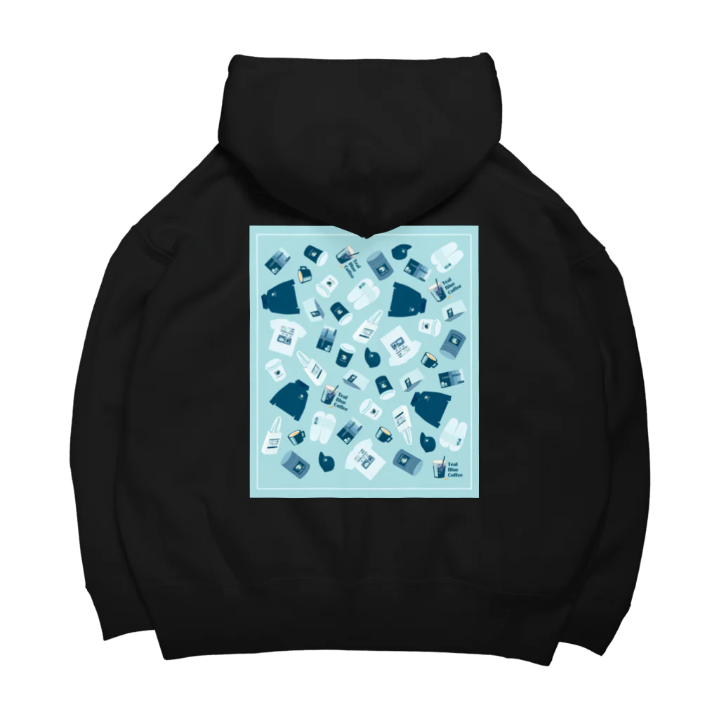 Teal Blue CoffeeのTealBlueItems Big Hoodie