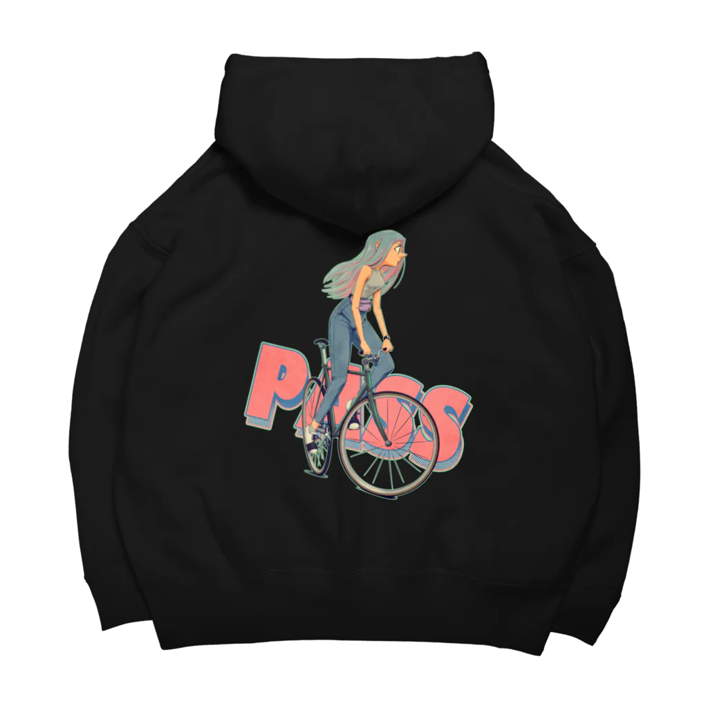 nidan-illustrationの"PASS" ビッグシルエットパーカー