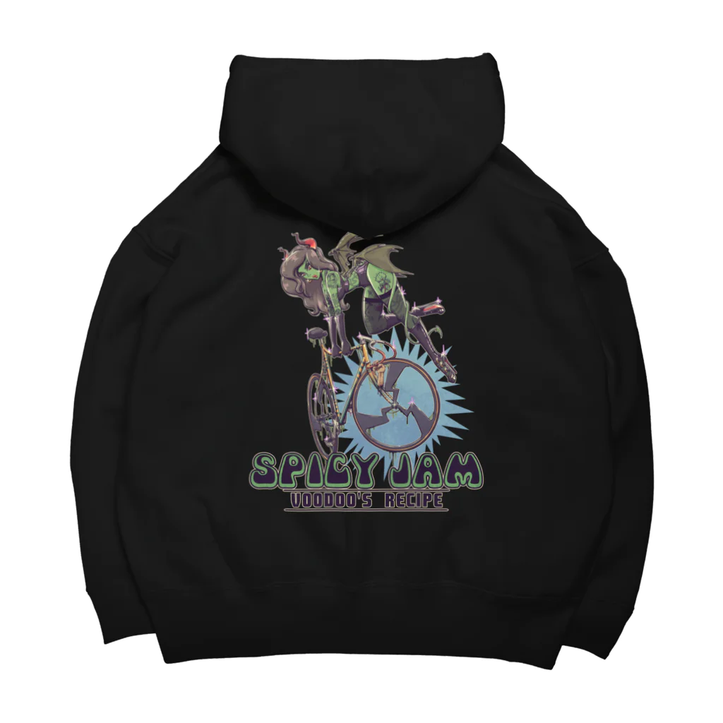 nidan-illustrationの"SPICY JAM" (green) Big Hoodie