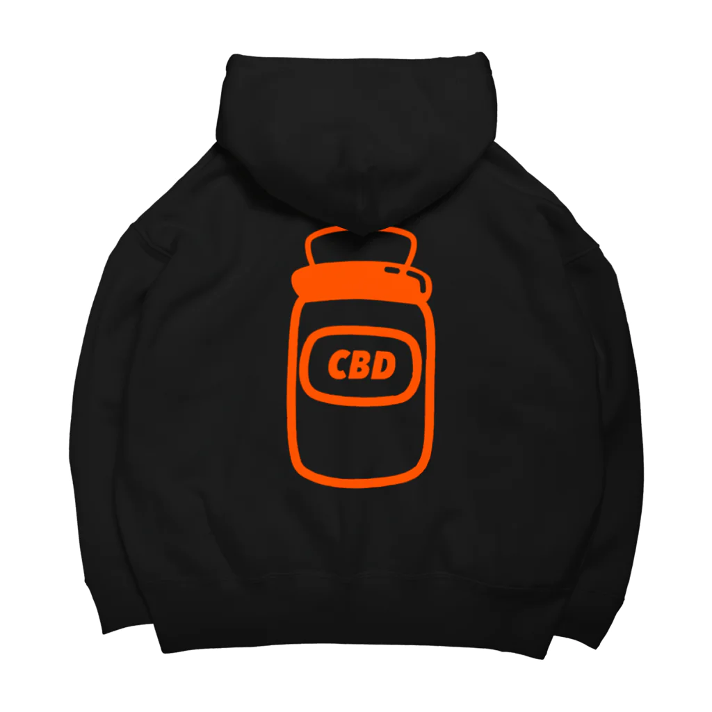 CBDのオレンジ　パーカー Big Hoodie