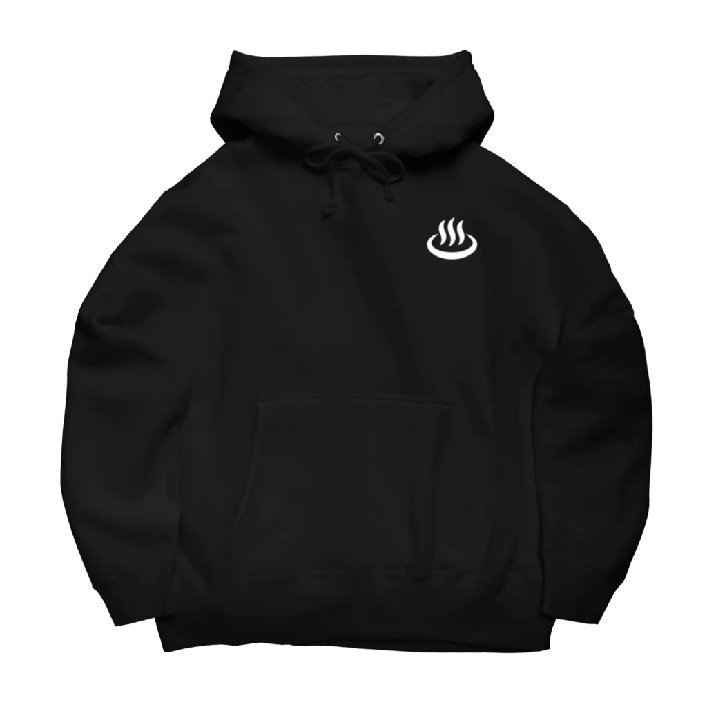 kg_shopの[☆両面] 温泉入りたい(ホワイト)【視力検査表パロディ】 Big Hoodie