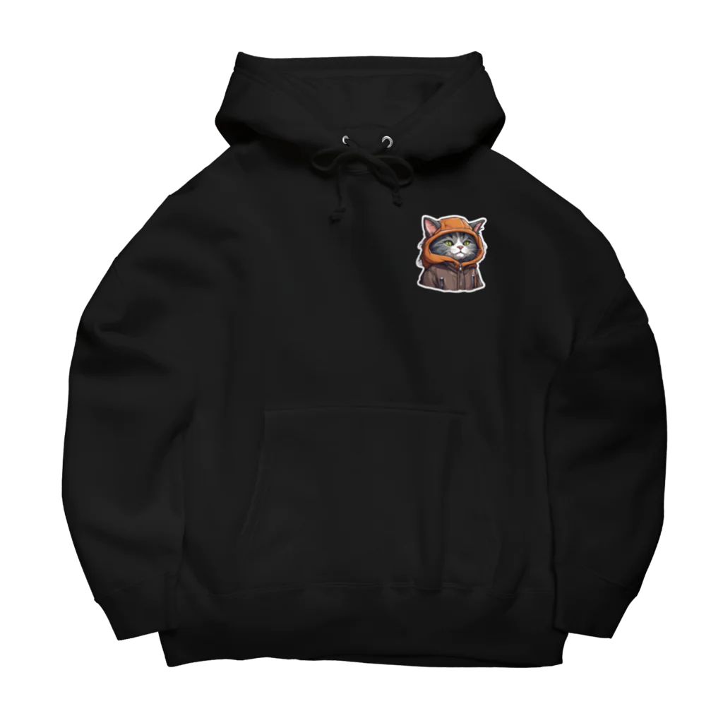 morohey_shopの モチ【TEAM キャット フード】ステッカー80×80、パーカー各種 Big Hoodie