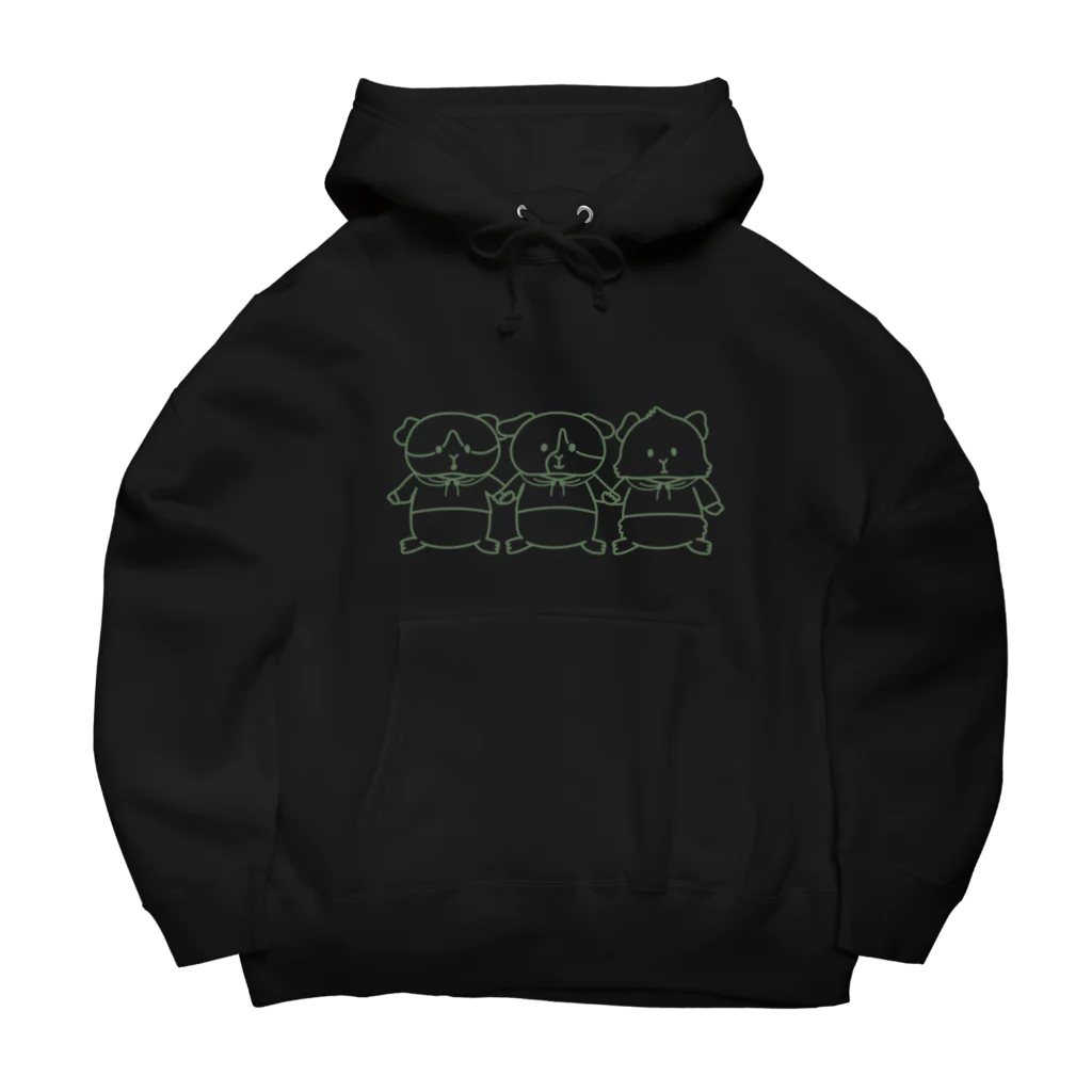 しっぽのないねずみの３ぴきのねずみ（クールなグリーン） Big Hoodie