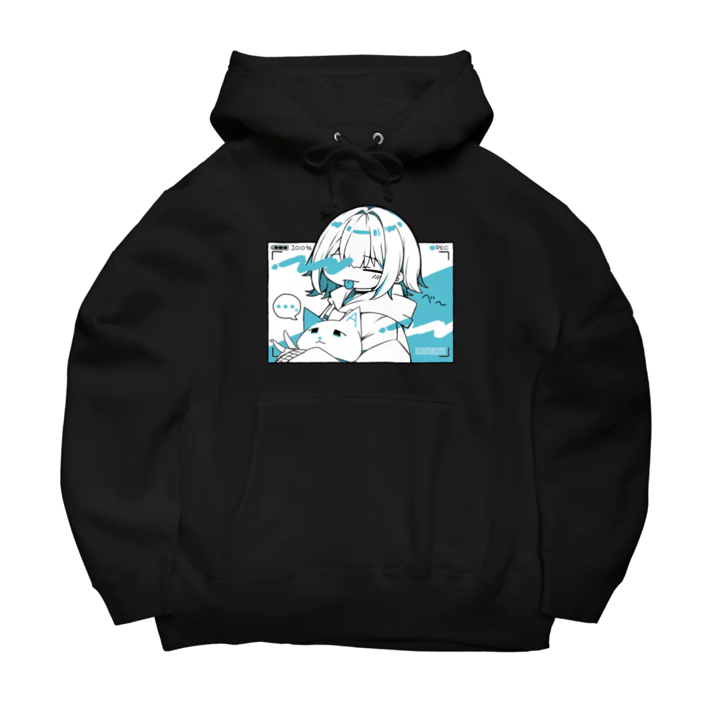 双子麻のべ～っとしてる子　白　変更分 Big Hoodie