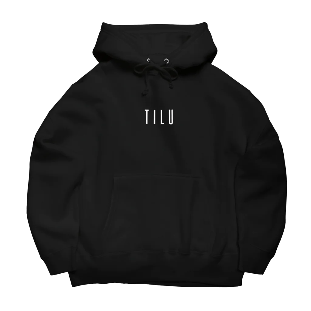 TILUのTILU (white) ビッグシルエットパーカー