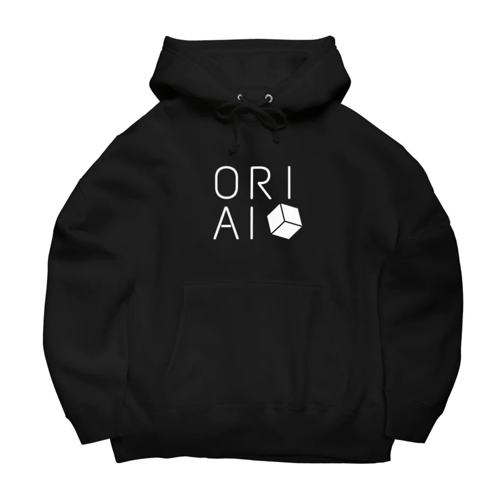 御中レコード株式会社のORIAI白ロゴ Big Hoodie