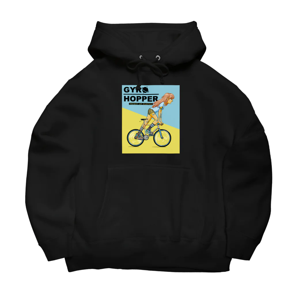 nidan-illustrationのGYRO HOPPER (inked fixie girl) Big Hoodie