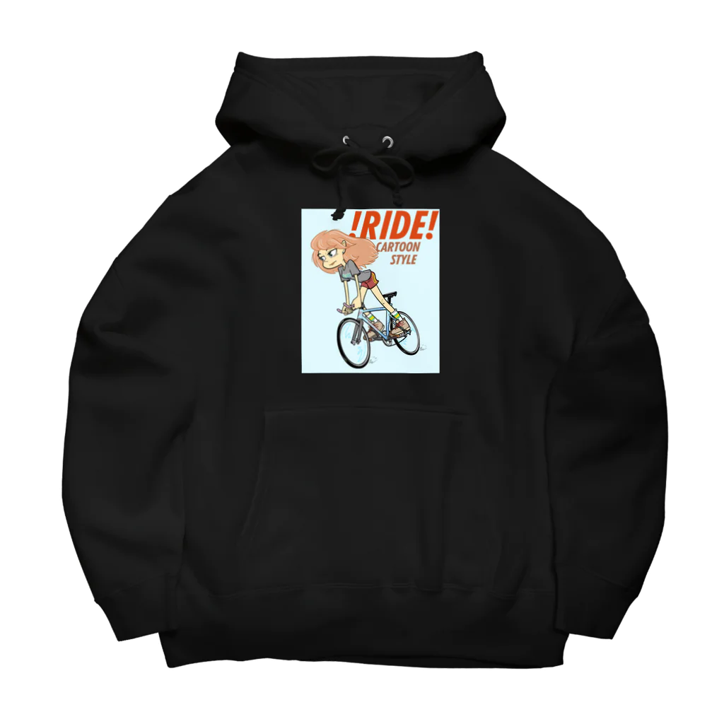 nidan-illustrationの!RIDE! (CARTOON STYLE) Big Hoodie