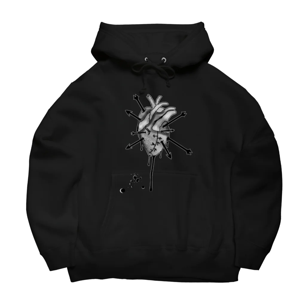 meMEmeのハートブレーク Big Hoodie