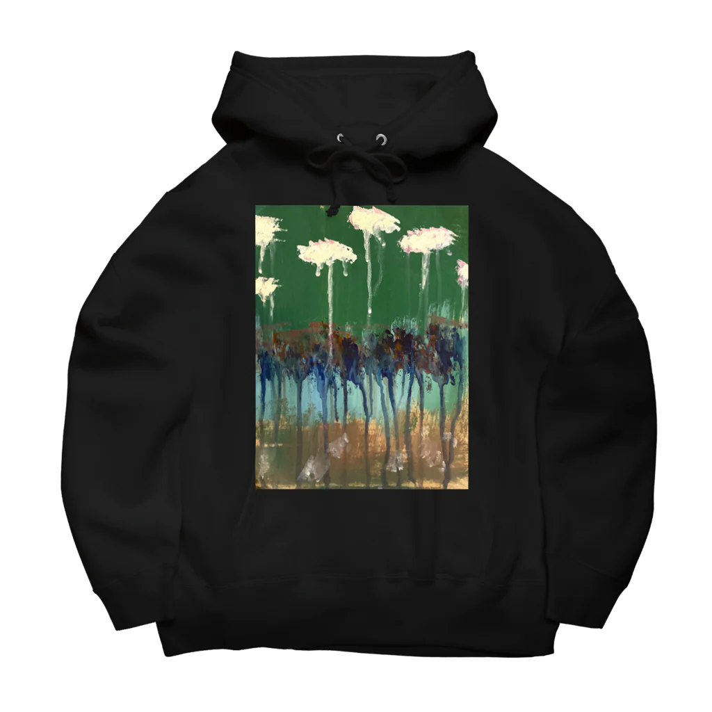 りつ、わたなべのじゆうちょう。の絵画 「 外の世界と裏の世界 」 Big Hoodie