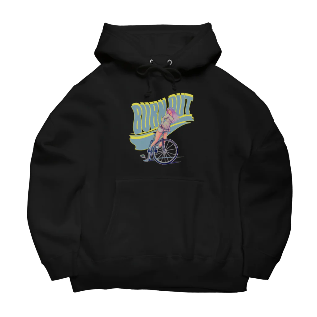 nidan-illustrationの"BURN OUT" Big Hoodie