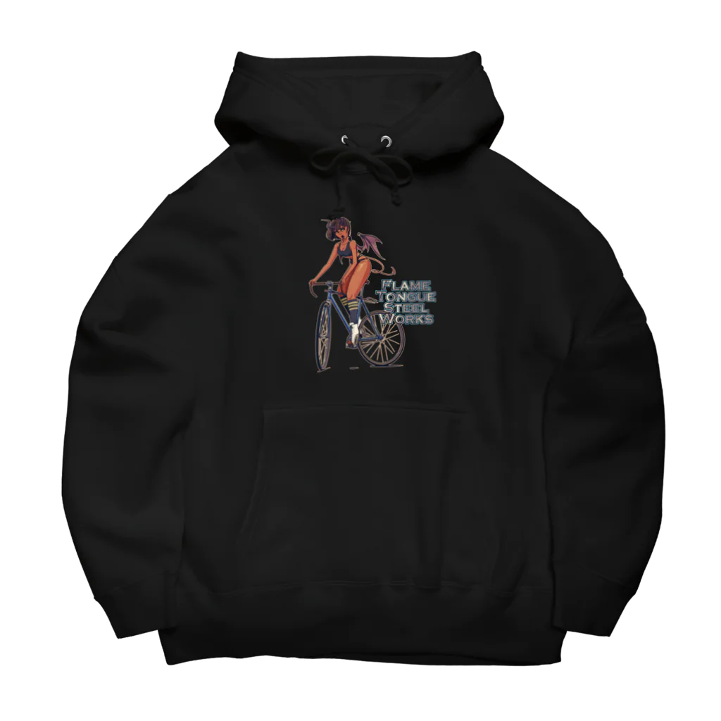 nidan-illustrationの"FLAME TONGUE STEEL WORKS" Big Hoodie