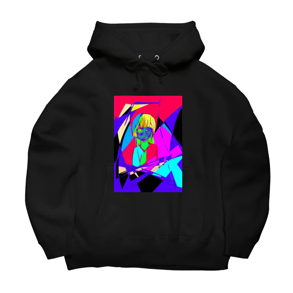 鶴見八幡堂の鮮やか少女 Big Hoodie