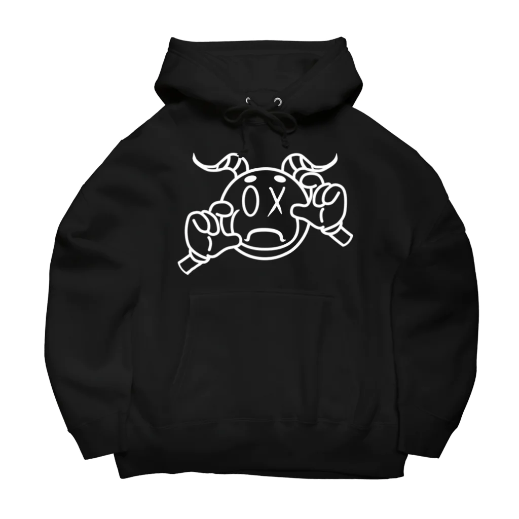 〇〇SENPAI【アパレル先輩】の白ロゴ 文字無 ロゴのみ Big Hoodie