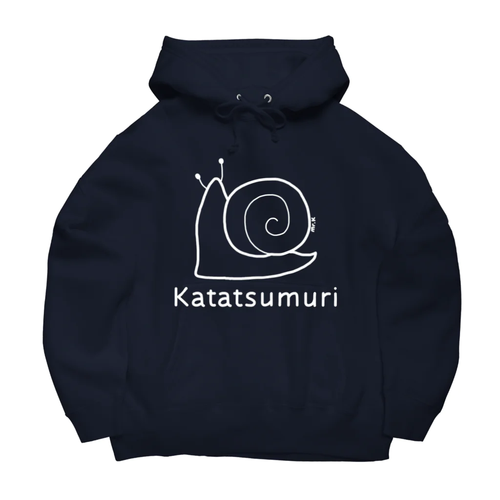 MrKShirtsのKatatsumuri (カタツムリ) 白デザイン Big Hoodie