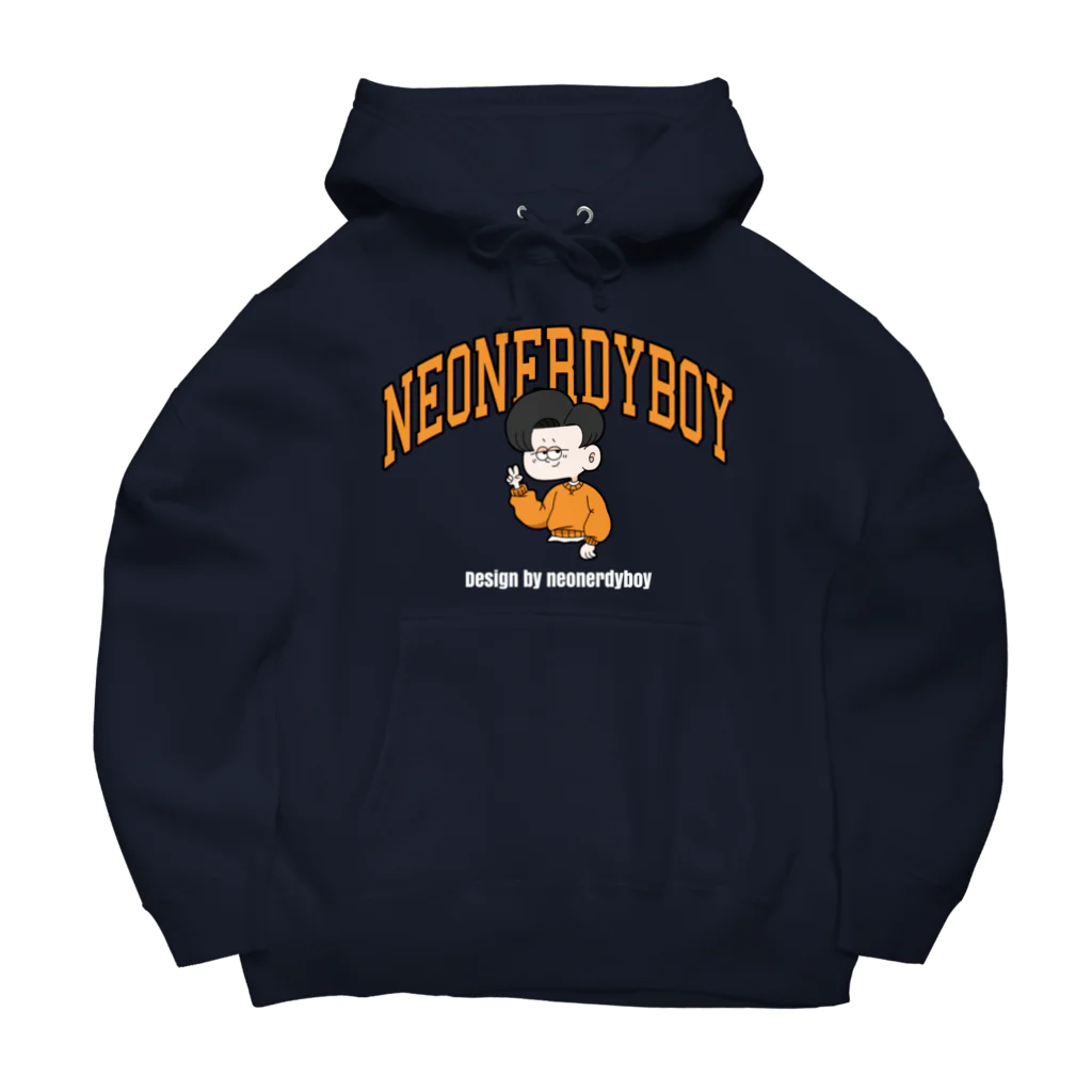 NEONERDYBOYのCOLLEGE LOGO  루즈핏 후디