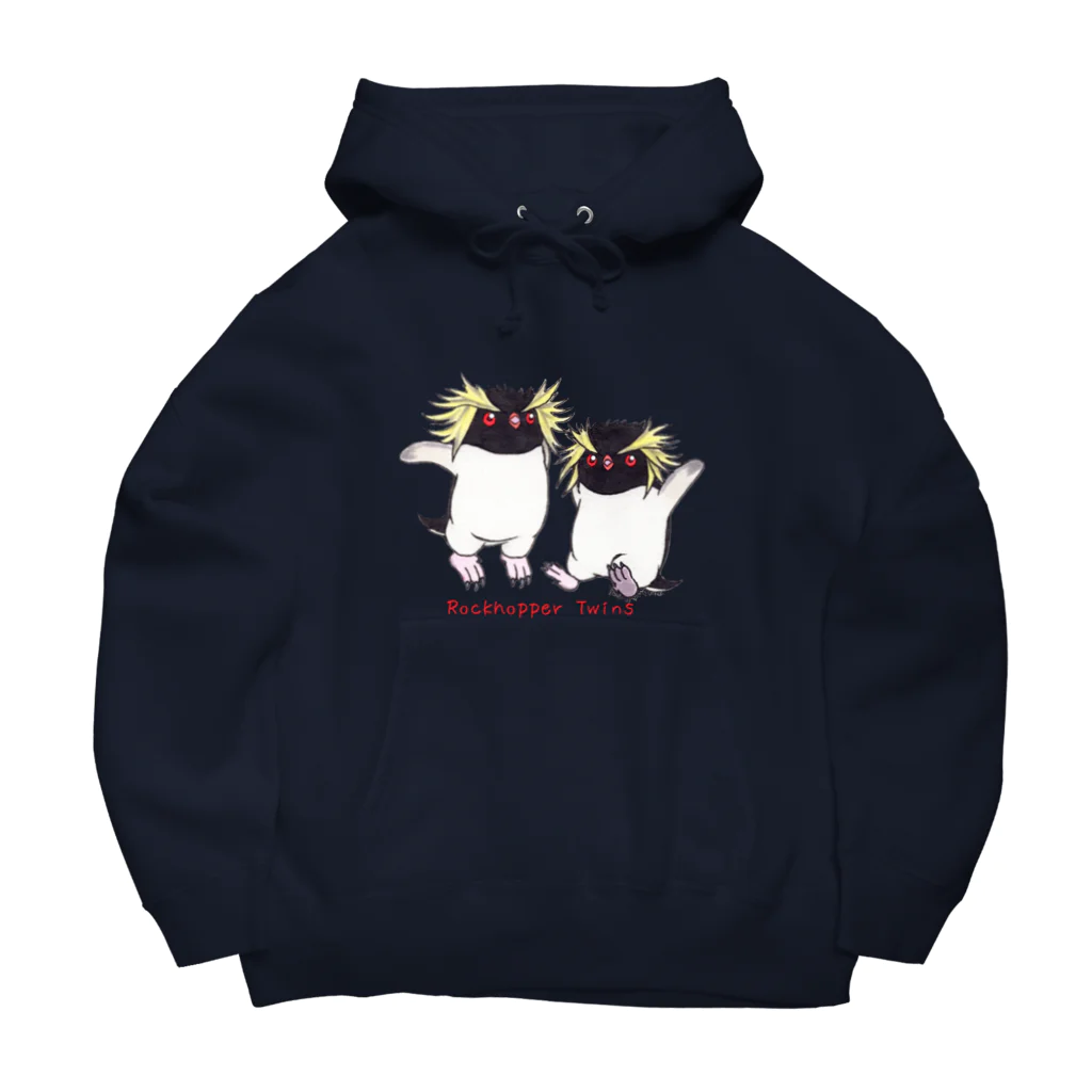 ヤママユ(ヤママユ・ペンギイナ)のふたごのイワトビペンギン(キタ) Big Hoodie