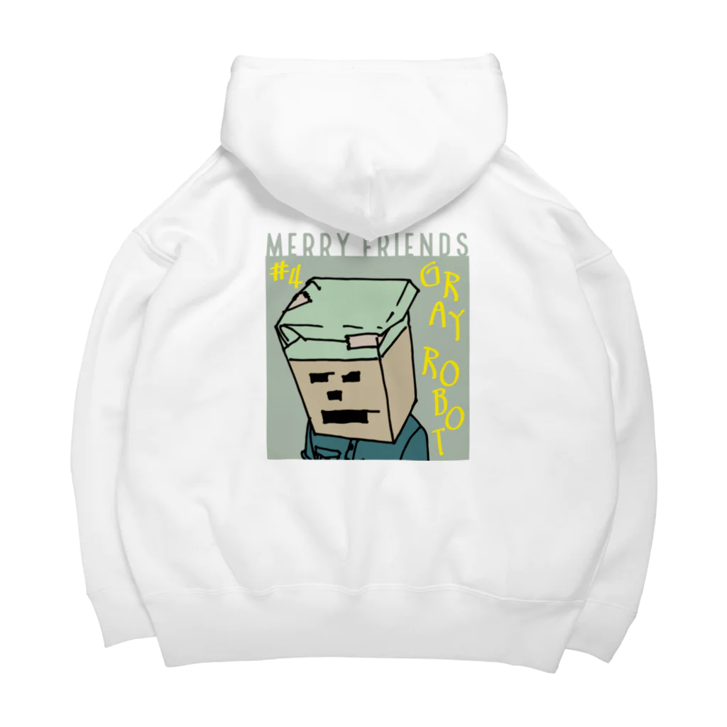 ANii's SquareのMerry Friends No.4 "gray robot" Big Hoodie