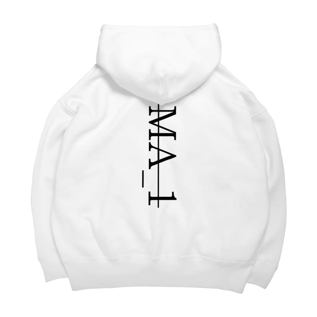 M.aphのMA-1ロゴ Big Hoodie