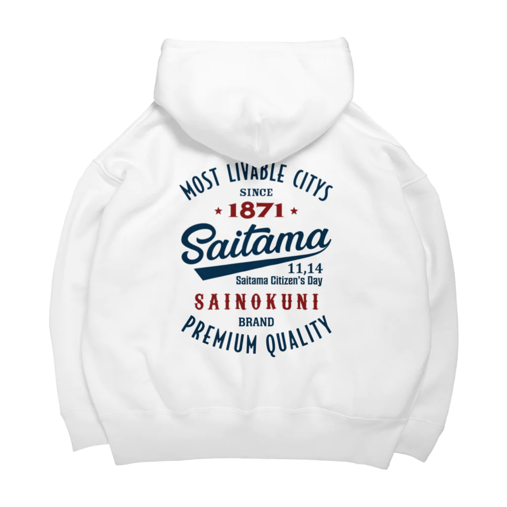 kg_shopの[★バック] Saitama -Vintage- (淡色Tシャツ専用) Big Hoodie