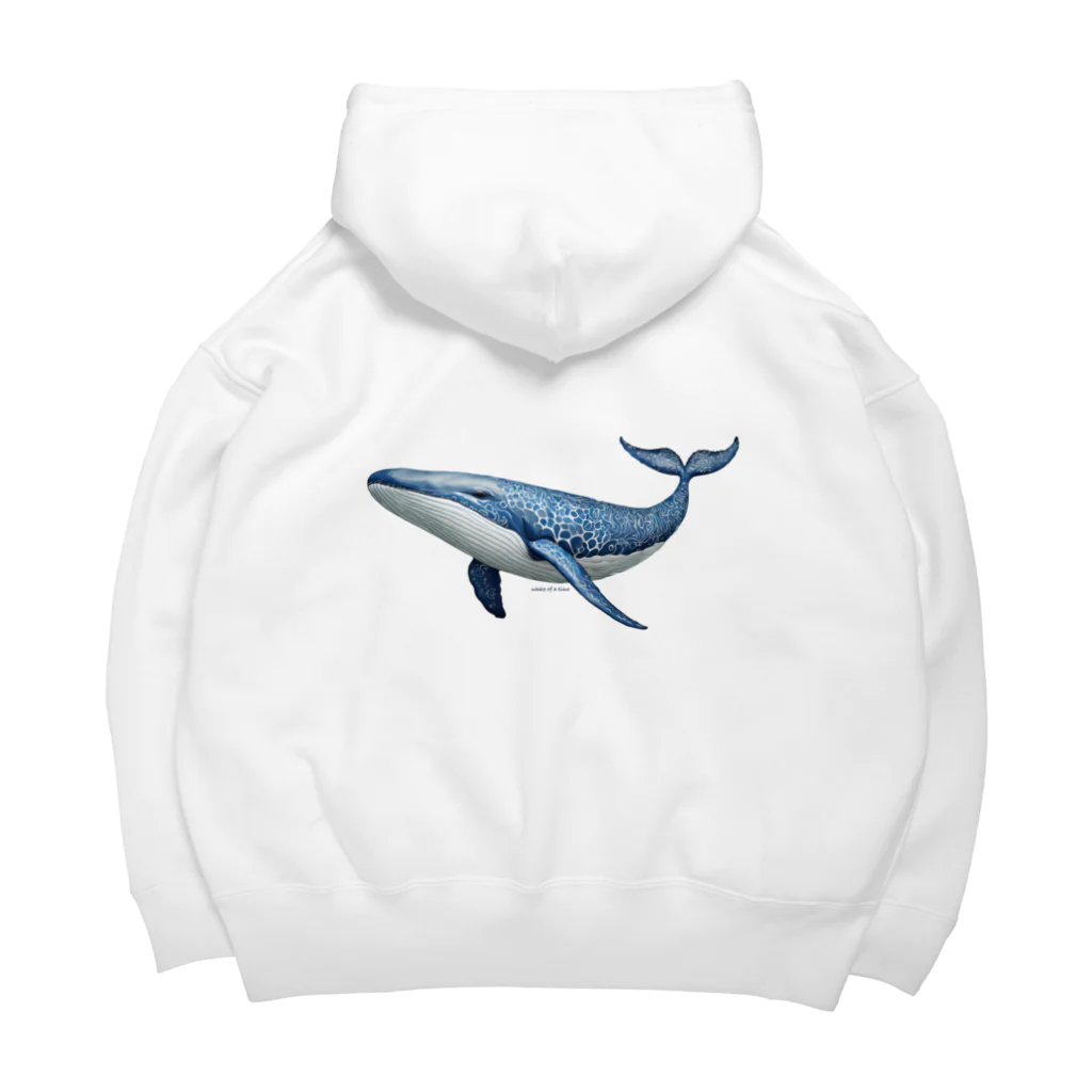 まみおデザインのwhale of a time　素晴らしい時 Big Hoodie