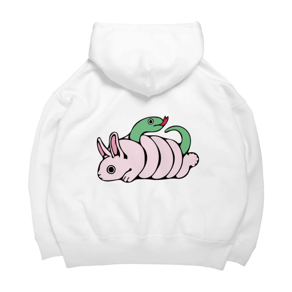 晴天窟のうさぎにまかれたへび Big Hoodie