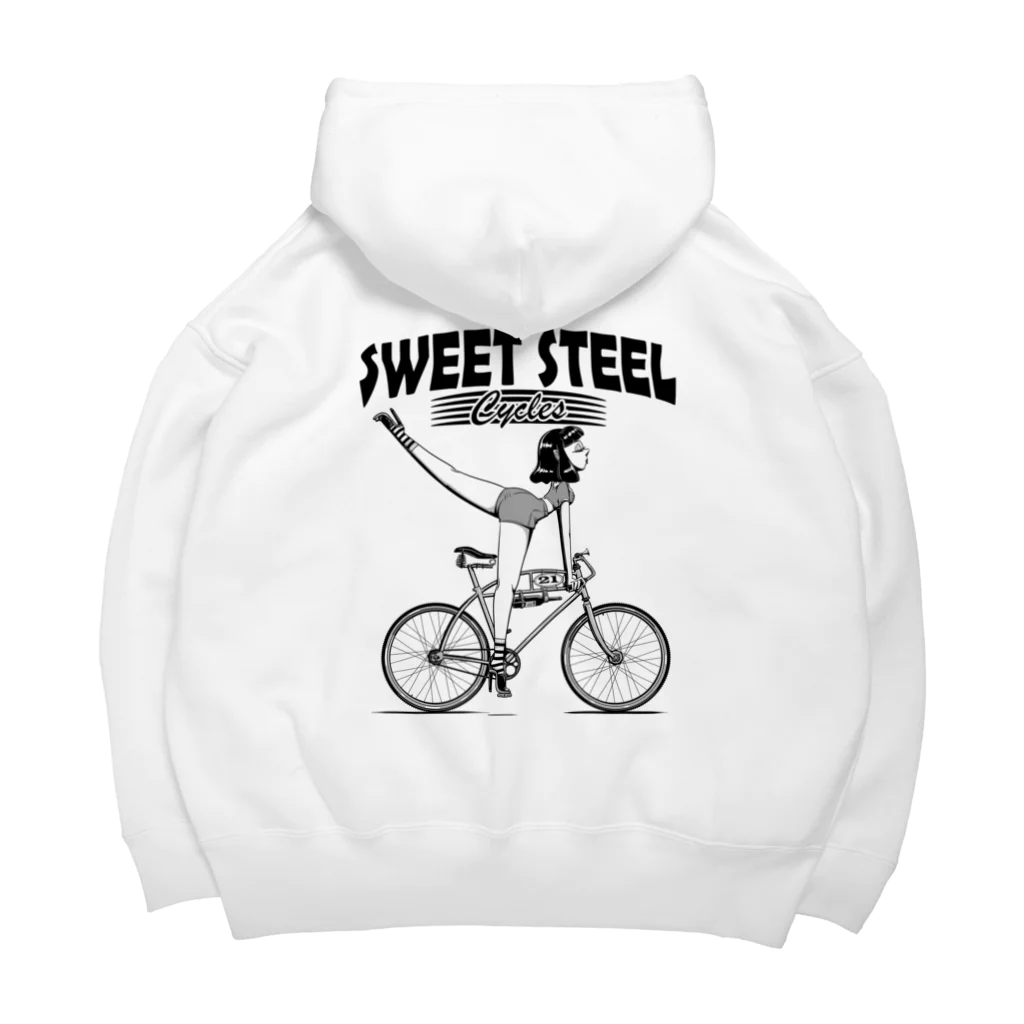 nidan-illustrationの"SWEET STEEL Cycles" #2 ビッグシルエットパーカー