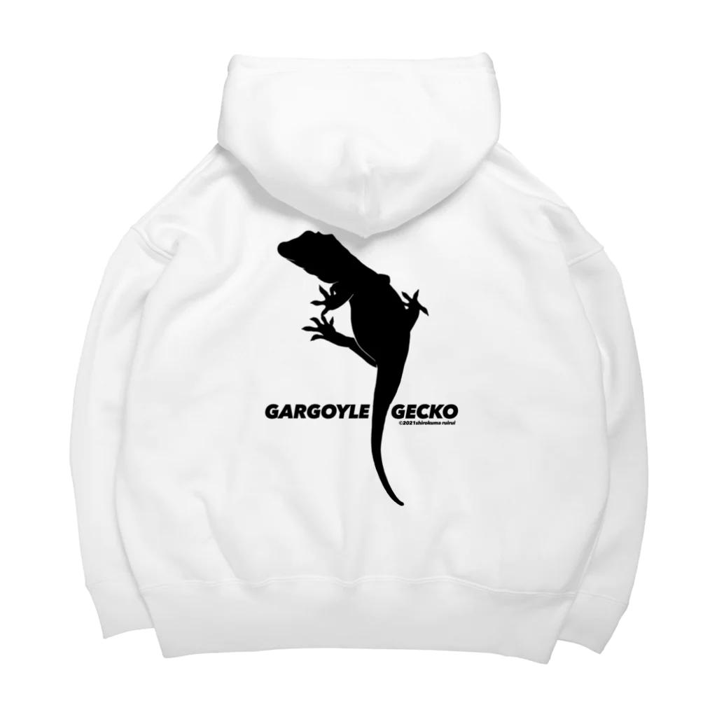 しろくまるいるいと動物たちの両面ガーゴイルゲッコー/がーごのひと Big Hoodie