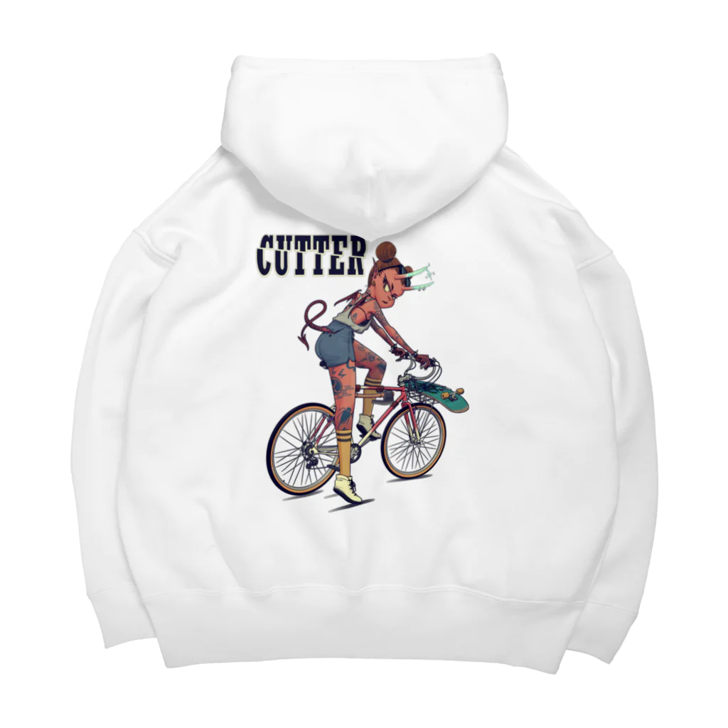 nidan-illustrationの"CUTTER" ビッグシルエットパーカー