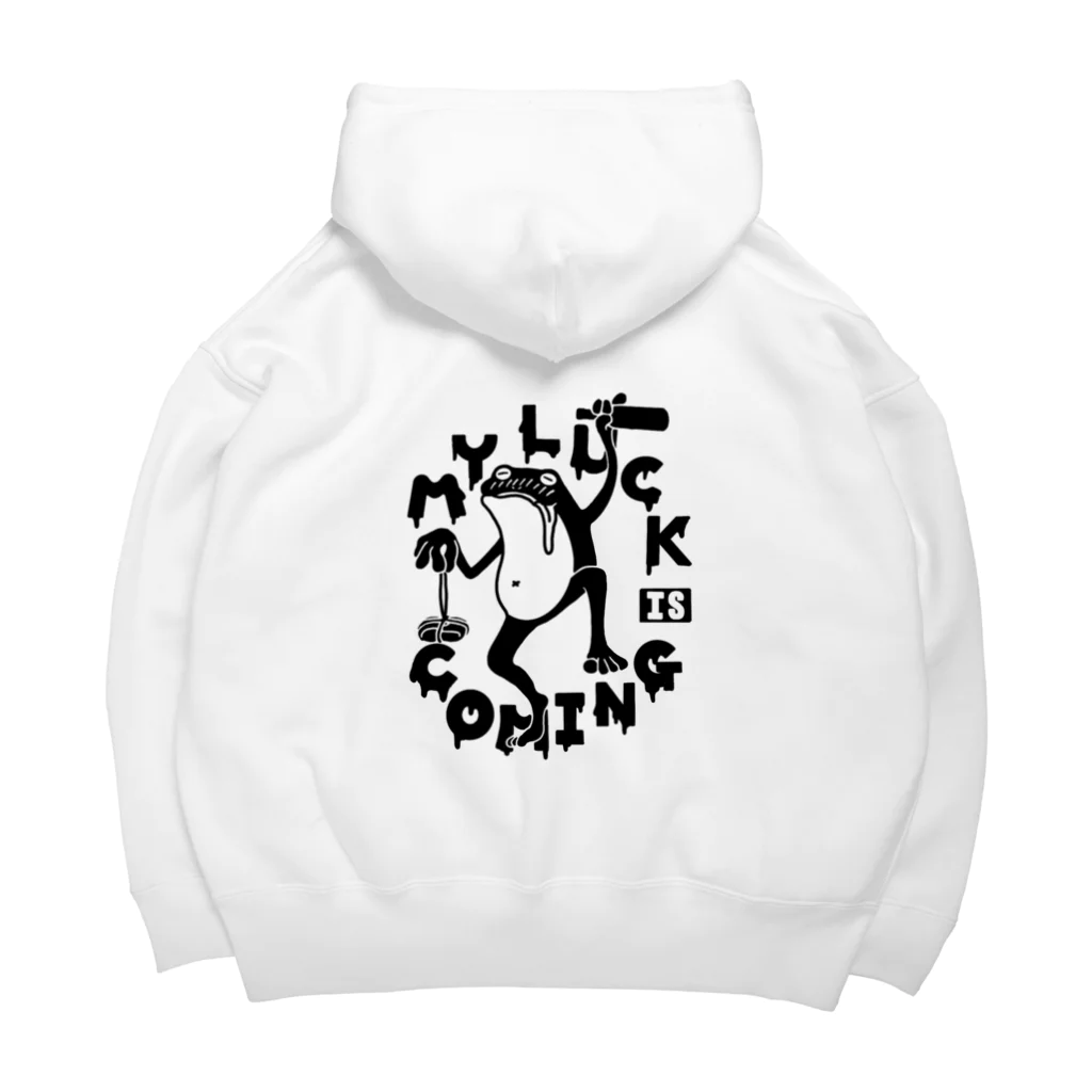 MY LUCK IS COMING.の酔いどれラックくん Big Hoodie