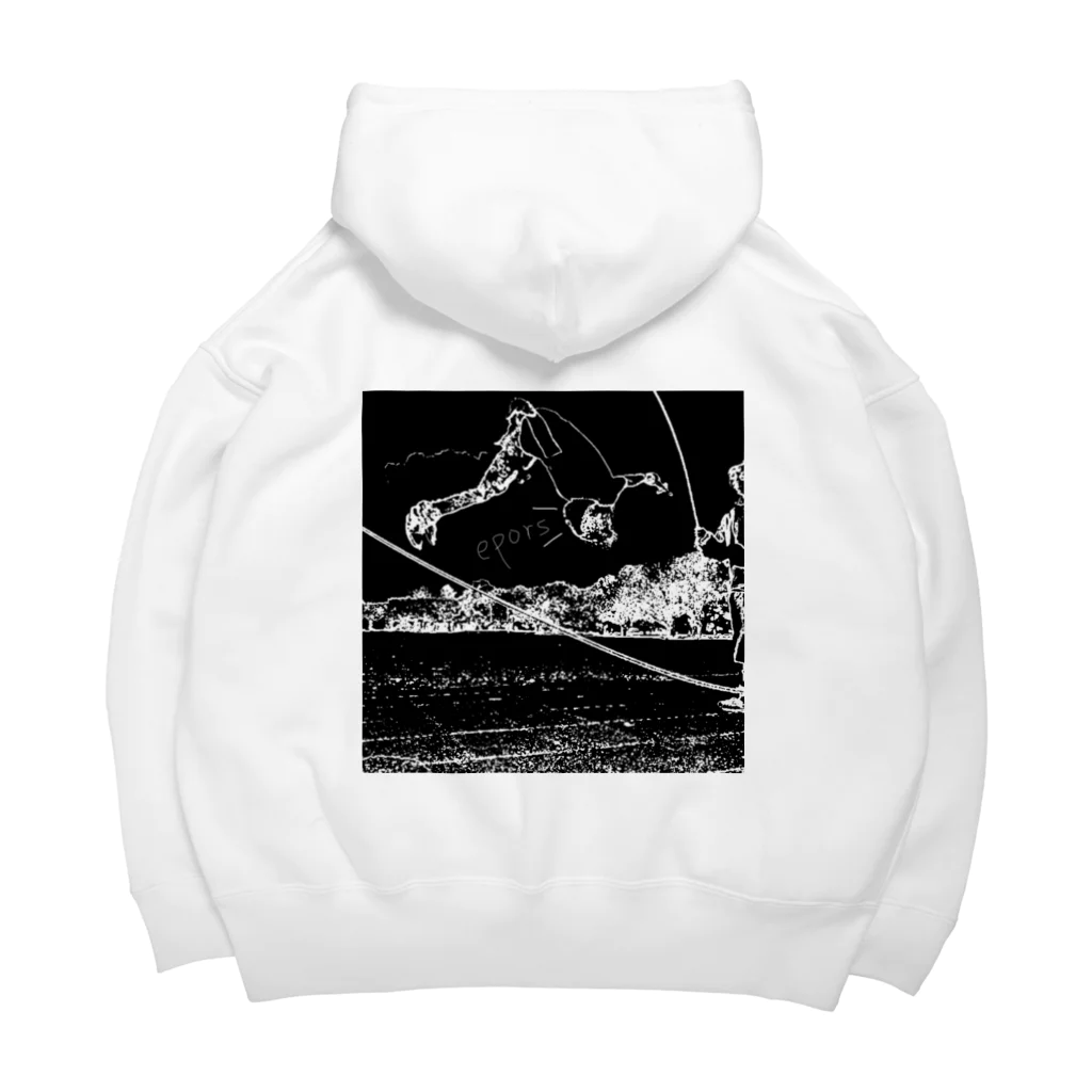 eporsのcartier hoodie white/ash/black/navy ビッグシルエットパーカー